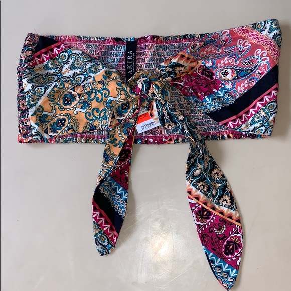 AKIRA Tops - colorful tie top AKIRA Tops - colorful tie top